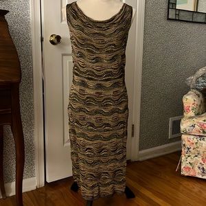 Jones New York cowl neck midi dress